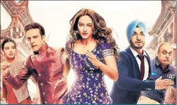  ??  ?? Sonakshi Sinha plays Happy, a girl so given to scowling that her parents clearly got it wrong. HAPPY PHIRR BHAG JAYEGI Direction: Mudassar Aziz Actors: Sonakshi Sinha, Jimmy Shergill, Jassie Gill, Piyush Mishra, Diana Penty Rating: