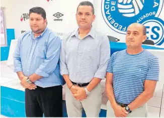  ??  ?? Desde la izquierda: Émerson Ávalos, Américo Aguilar y Mauricio Arias.