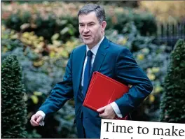  ??  ?? PRESSURE: Pensions Minister David Gauke. Right: our call two weeks ago