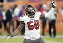  ?? AP file photo ?? Shaquil Barrett agreed to a four-year, $72 million contract — with $36 million guaranteed — to remain with the Super Bowl champion Tampa Bay Buccaneers.