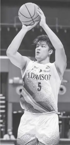  ?? ?? Aklanon Keith Zaldivar, formerly of Adamson University Falcons, is among the applicants in the 2022 PBA Rookie Draft.