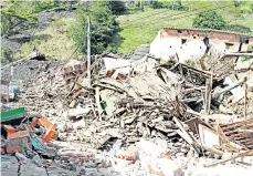  ?? Foto: Archivo ?? Así quedó Gramalote luego de la tragedia ambiental en diciembre de 2010/