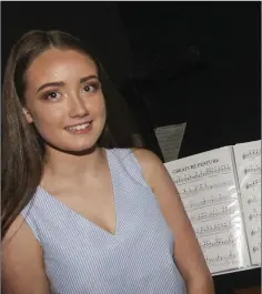  ??  ?? Ella Healy at the Wicklow Community Games talent finals in Glenealy Hall last Sunday.
