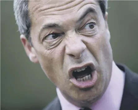  ?? PICTURE: GETTY IMAGES ?? 0 Nigel Farage has millions of supporters who buy into his hate, says Ayesha Hazarika