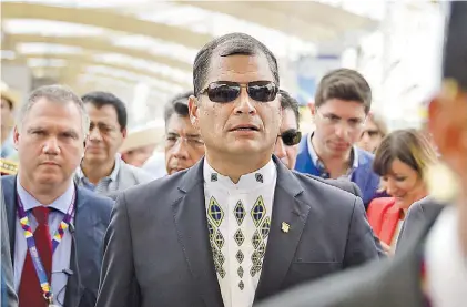  ?? AFP ?? Duro. El gobierno de Rafael Correa tiene desde hace años un fuerte enfrentami­ento con los medios.