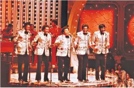  ?? ?? The Spinners, Fambrough on far left: early on he worked as a chauffeur for Berry Gordy’s mother