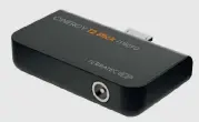  ??  ?? Der Terratec-Empfänger Cinergy T2 Stick Micro zeigt auf Android- und Windows-Geräten über DVB-T2 die unverschlü­sselten Sender in Full HD.