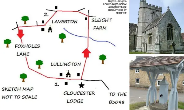  ??  ?? Right: Lullington Church. Right, below: Lullington village pump. Photos by Nigel Vile
