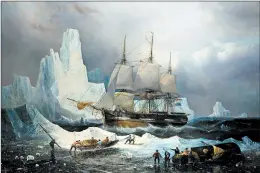  ?? NATIONAL MARITIME MUSEUM, GREENWICH,
LONDON, CAIRD COLLECTION ?? “HMS Erebus in the Ice, 1846” tells the tale of the ill-fated HMS Erebus and HMS Terror.