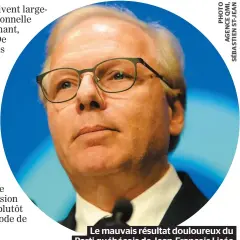  ??  ?? Le mauvais résultat douloureux du Parti québécois de Jean-François Lisée est le résultat d’un constant déclin depuis vingt ans.