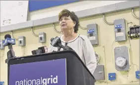  ?? Paul Buckowski / Times Union archive ?? Laurie Poltynski, National Grid’s regional director of customer and community, said the energy provider “wanted to contribute something with a longer-lasting impact.”