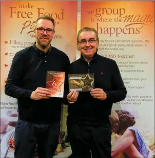  ??  ?? Paul Glass, Slimming World Consultant with Noel Kennedy.