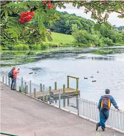  ?? Picture: Steve MacDougall. ?? A question mark is hanging over Keptie Pond’s future upkeep after group members walked away.