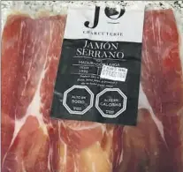  ?? EE ?? Loncheado de jamón serrano producido en Francia.