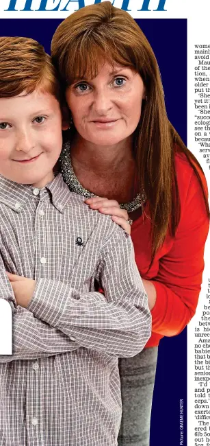  ??  ?? ‘I can’t be the great mum want to be’: Carol Sunnocks with her son, Kai