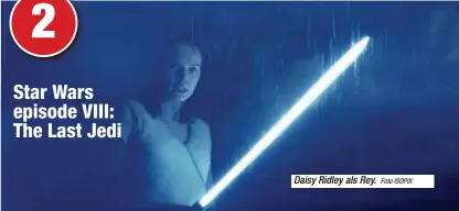  ?? Foto ISOPIX ?? Daisy Ridley als Rey.