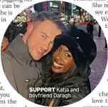  ?? ?? SUPPORT Katja and boyfriend Daragh