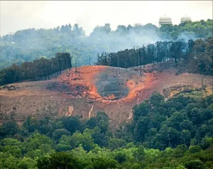  ?? Andrew Rush/Post-Gazette ?? The U.S. Department of Justice is investigat­ing the Sept. 10, 2018, explosion of the Revolution pipeline, a 40-mile-long line owned by Energy Transfer Corp. in Beaver County.