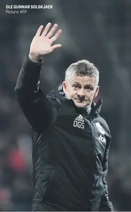  ?? Picture: AFP ?? OLE GUNNAR SOLSKJAER