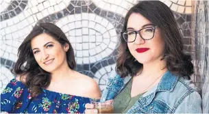  ?? ISAK TINER/THE NEW YORK TIMES ?? Michelle Markowitz, left, and Caroline Moss were inspired by the emails that come along with planning a bacheloret­te party, bridal shower or some other girls-only gathering.