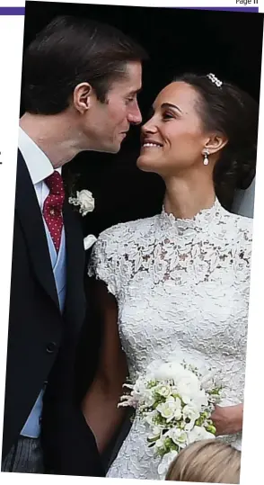  ??  ?? Life of unhindered luxury: Newlyweds Pippa and James