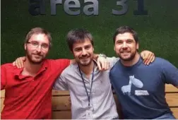  ?? (DR) ?? Carlos Mateo, Fausto Escrigas y Aldo Castelli son los tres fundadores de la 'startup' española Ninjamails.