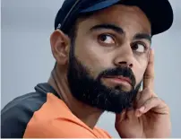  ?? — AFP ?? Indian captain Virat Kohli during a press conference in Perth on Thursday.