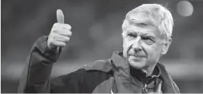  ??  ?? Come-back de Wenger l’année prochaine