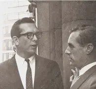  ?? ?? Willis Conover with Carlo Krahmer in London