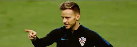  ?? Marcelo Machado de Melo/Fotoarena/Folhapress ?? Rakitic durante treino da seleção croata em Moscou