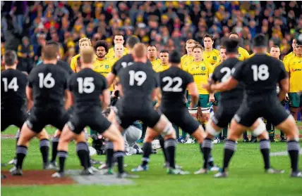  ?? Photo / Getty Images ?? What next, the haka? The Aussies are stealing all the All Blacks’ ideas.