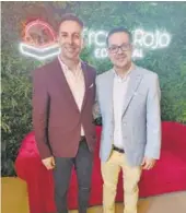  ?? ?? LA VOZ Ricardo Céspedes, director comercial de La Voz de Almería, y Cerezuela.
