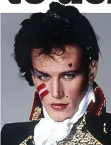  ??  ?? Live Aid disappoint­ment: Adam Ant