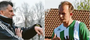  ?? Fotos: Brugger ?? Noch bis zur Jahresmitt­e 2021 kümmert sich Florian Strehle (links) um die U 23‰Kicker des FC Gundelfing­en, dann übernimmt Pe‰ ter Stegner (rechts) den Trainerjob.