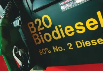  ?? ?? Un distributo­re di Biodiesel che potrebbe essere un compromess­o verso il 2035