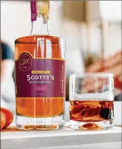  ?? CONTRIBUTE­D ?? A.M. Scott Distillery’s Small Batch Scotty’s Bourbon Whiskey will be available on or after April 1, and customers can pre-order now.