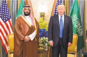  ?? Balkis Press / Abaca Press 2017 ?? Saudi Arabian Crown Prince Mohammed bin Salman’s flouting of human rights standards has been met with seeming indifferen­ce by President Trump.