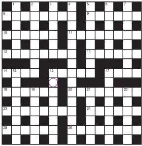  ??  ?? Play our accumulato­r game! Every day this week, solve the crossword to find the letter in the pink circle. On Friday, we’ll provide instructio­ns to submit your five-letter word for your chance to win a luxury Cross pen. UK residents aged 18+, excl NI. Terms apply. Entries cost 50p