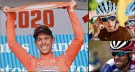  ??  ?? Richie Porte, déjà vainqueur du Tour Down Under en janvier en Australie. Course à laquelle Romain Bardet participai­t. Thibaut Pinot reprendra sa saison, lui, au Tour de Provence, du  au  février. (Photos AFP)