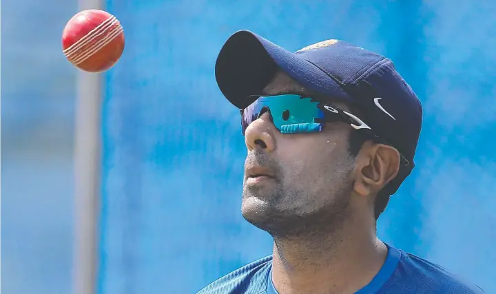  ??  ?? SUBTLE TWEAKS: Indian spinner Ravichandr­an Ashwin is looking to overturn an ordinary record on Australian pitches in the upcoming Test series.