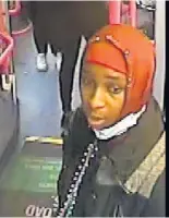  ??  ?? Bus CCTV images of the two witnesses police want to speak to