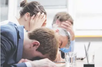  ??  ?? CHAIR OF THE BORED: Meetings don’t have to be a chore if you take a different approach.