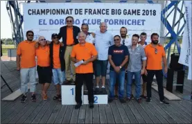  ??  ?? Le podium du championna­t de France Big Game 2018.