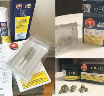  ?? PHOTOS D’ARCHIVES ?? Quelques exemples de produits du cannabis suremballé­s aux yeux de Greenpeace.