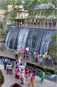  ?? AFP ?? Visitors at the Rock Garden in Chandigarh. —