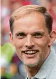  ?? Foto: dpa ?? Erholt und gut gelaunt: Thomas Tuchel beim Abschiedss­piel von Nikolce Noves ki in Mainz.