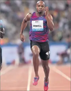  ??  ?? EL MÁS REGULAR. El jamaicano Asafa Powell, 97 veces sub-10.