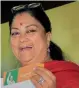  ??  ?? Vasundhara Raje