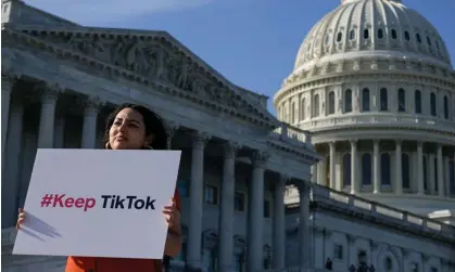  ?? Influence.’ Photograph: Craig Hudson/Reuters ?? ‘TikTok’s campaign sparked a deluge of calls to Capitol Hill, overwhelmi­ng some congressio­nal offices and demonstrat­ing the platform’s political