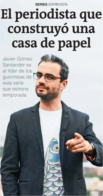  ?? FOTO CORTESÍA HAY FESTIVAL ?? Javier Gómez Santander y el oficio de su vida: escribir.